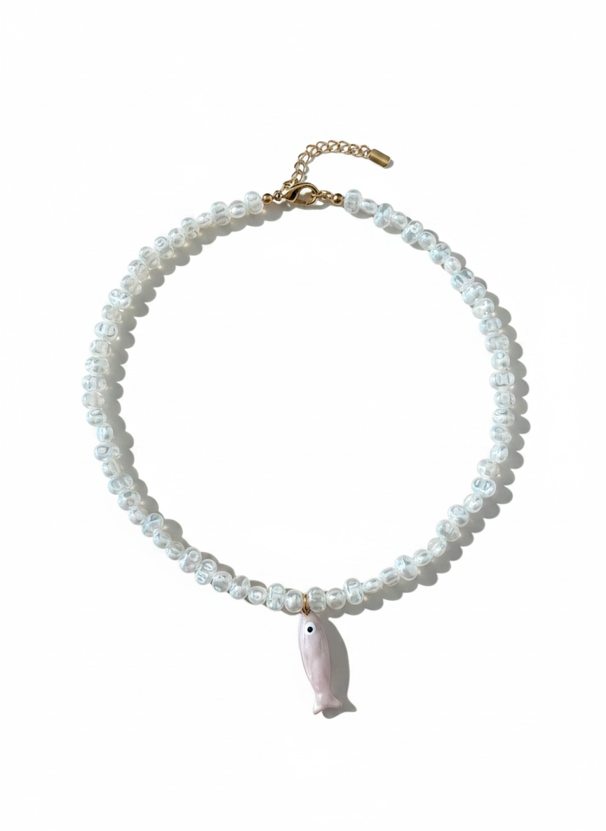 Sea Glass Fish Necklace