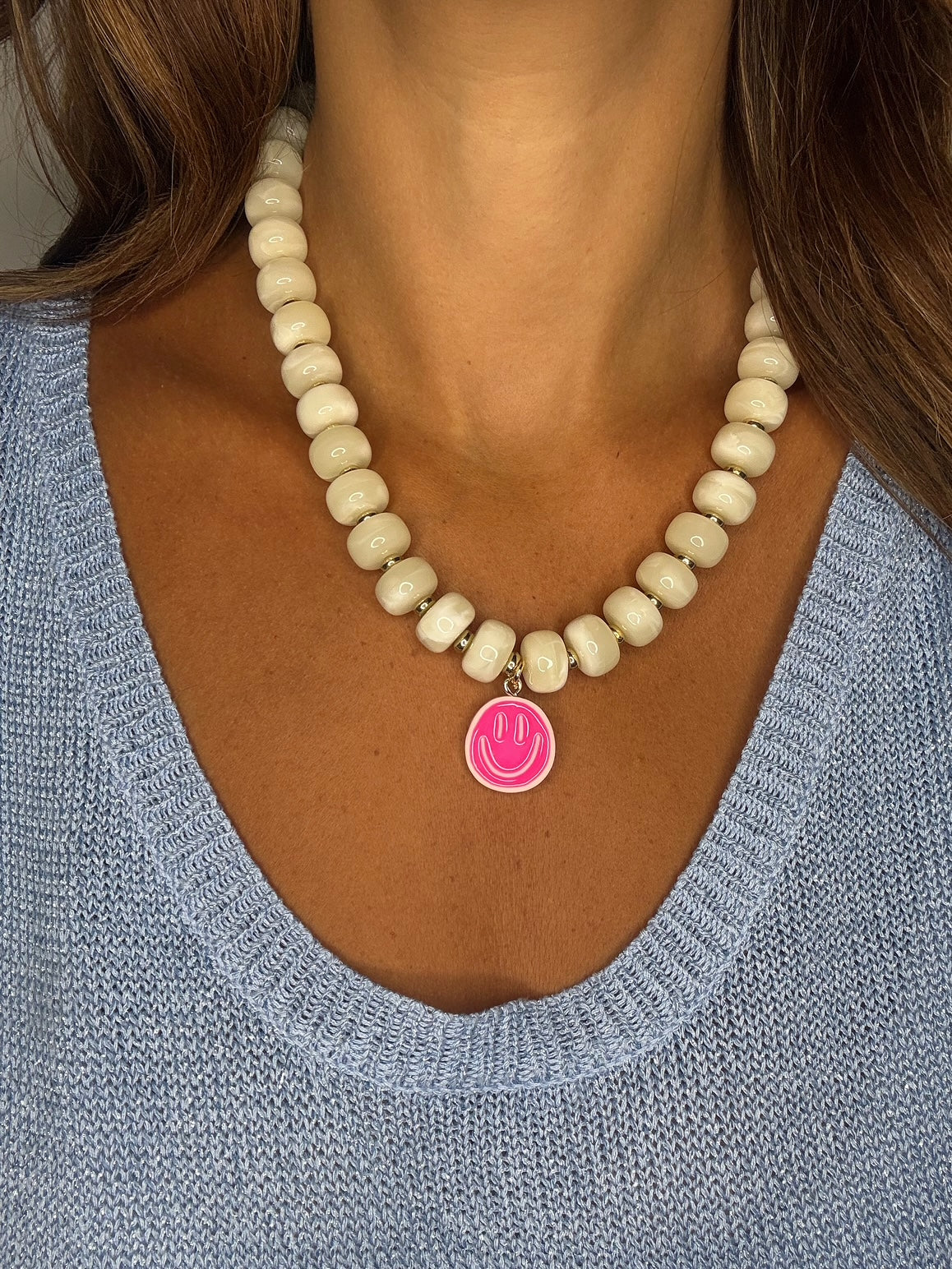 Happy Bead Necklace