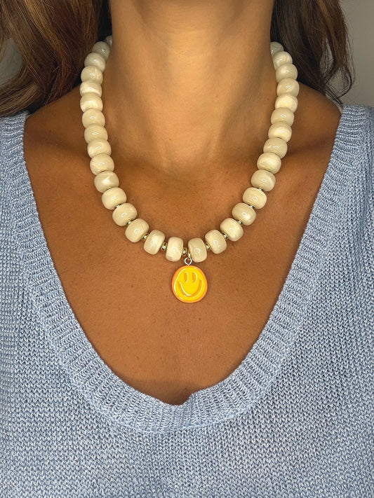 Happy Bead Necklace