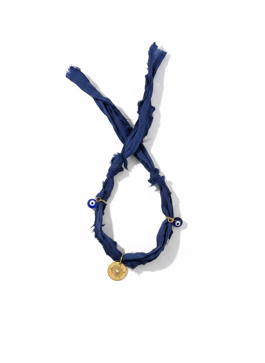Midnight Tide Silk Bracelet