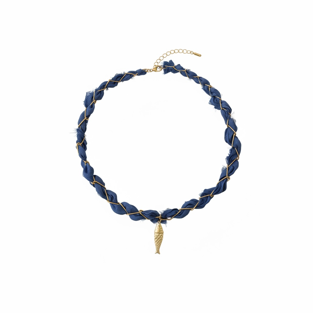 Ocean Braid Fish Necklace