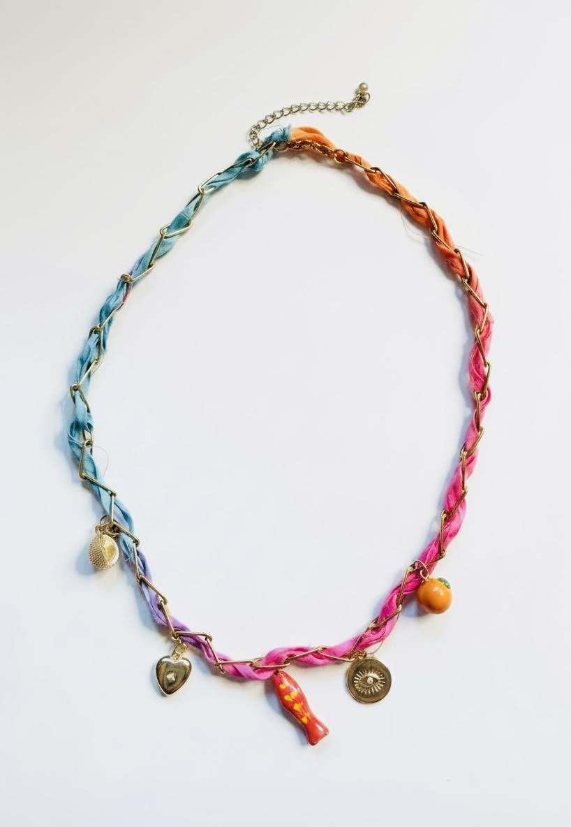 Sunset Drift Charm Necklace