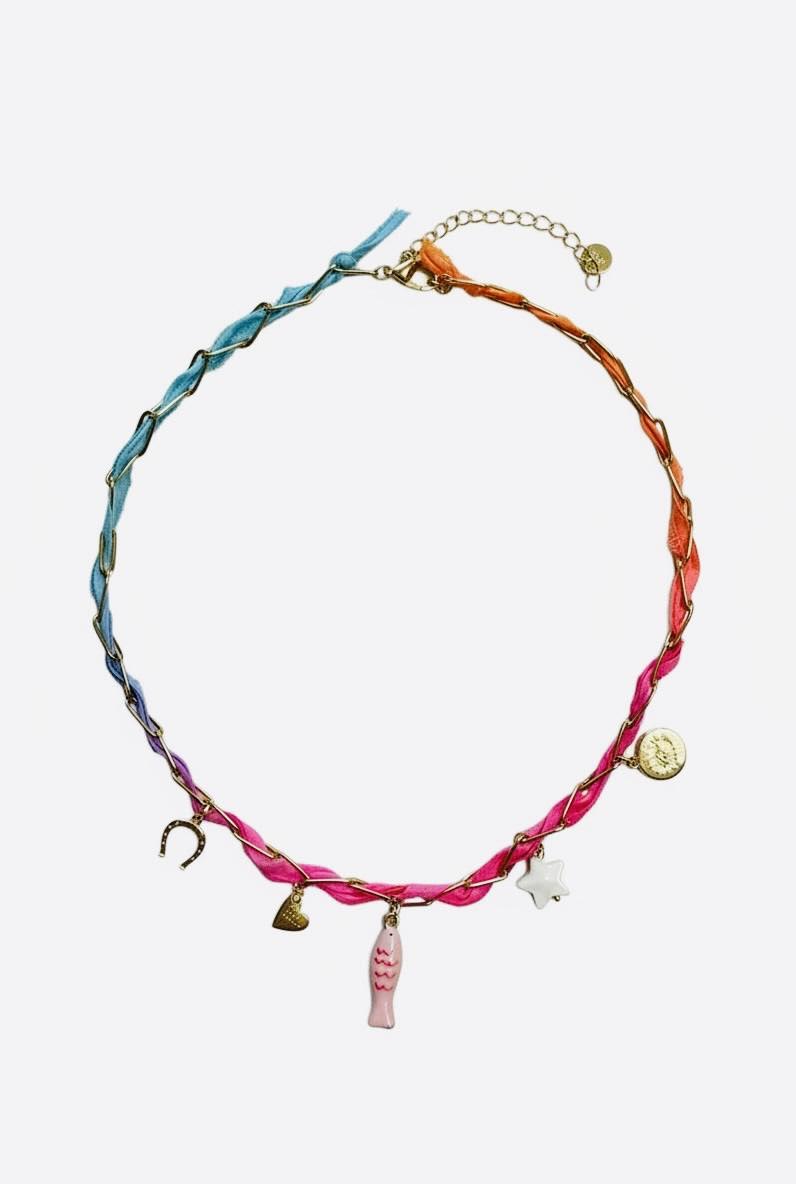 Sunset Drift Charm Necklace