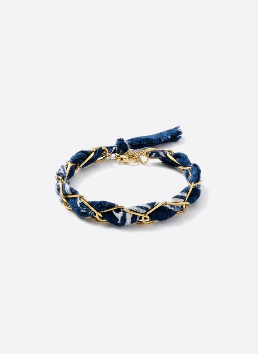 Indigo Bandana Bracelet