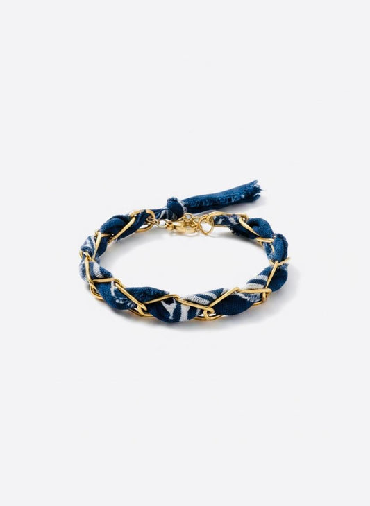 Indigo Bandana Bracelet