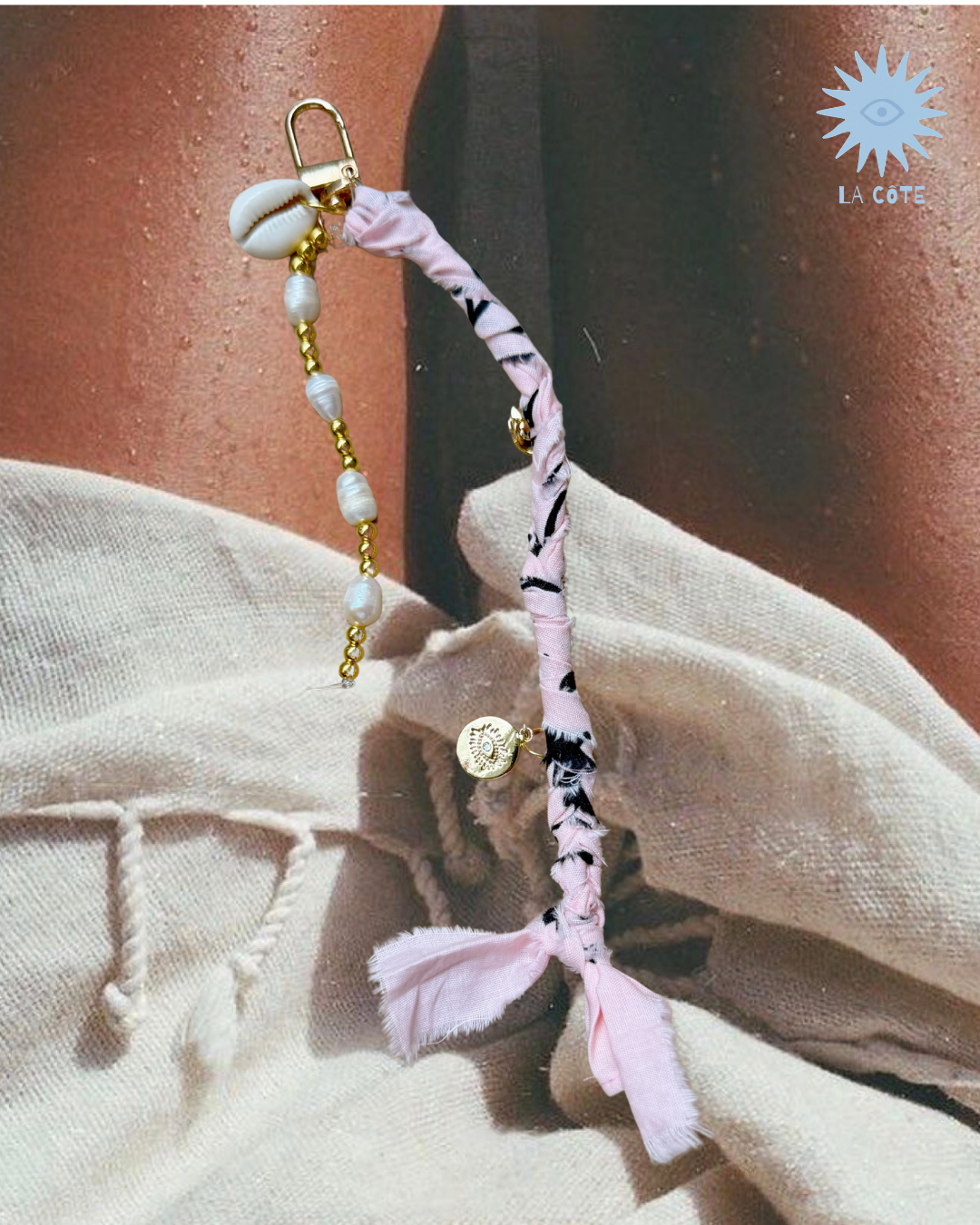 Blush Pearl Bag Charm