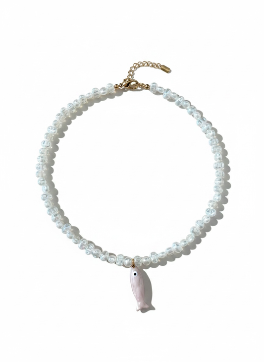 Sea Glass Fish Necklace