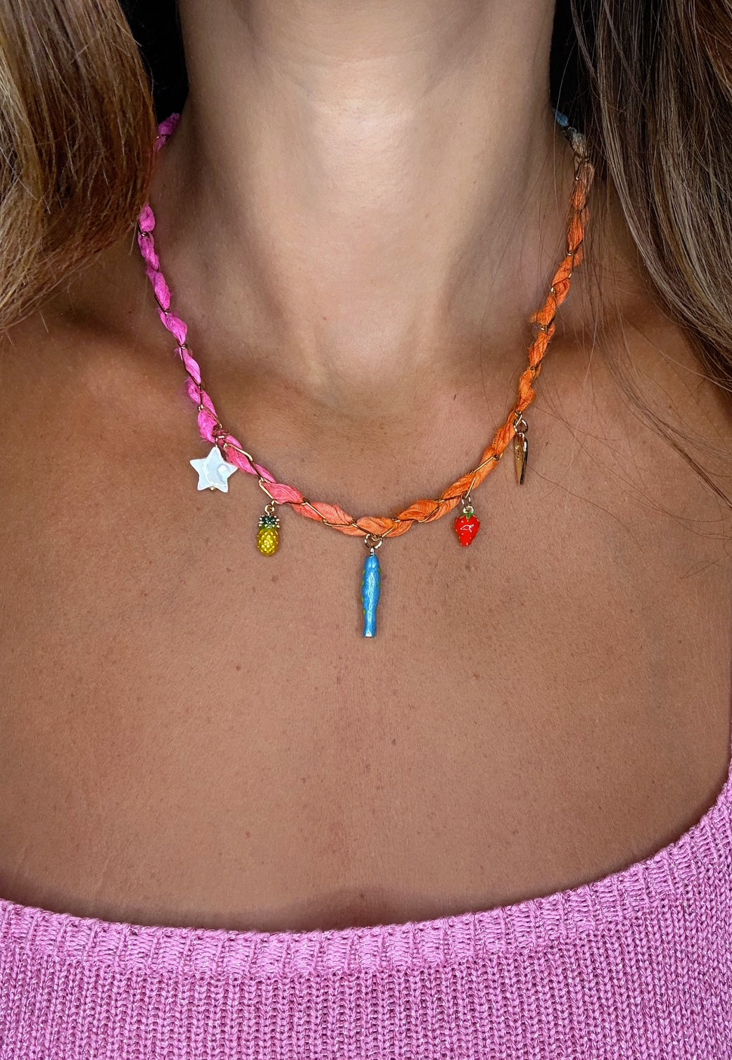 Sunset Drift Charm Necklace