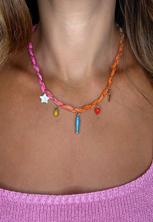 Sunset Drift Charm Necklace