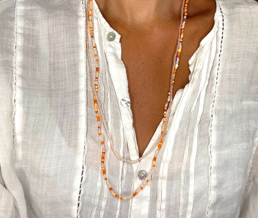 Sunlit Sands Wrap Necklace