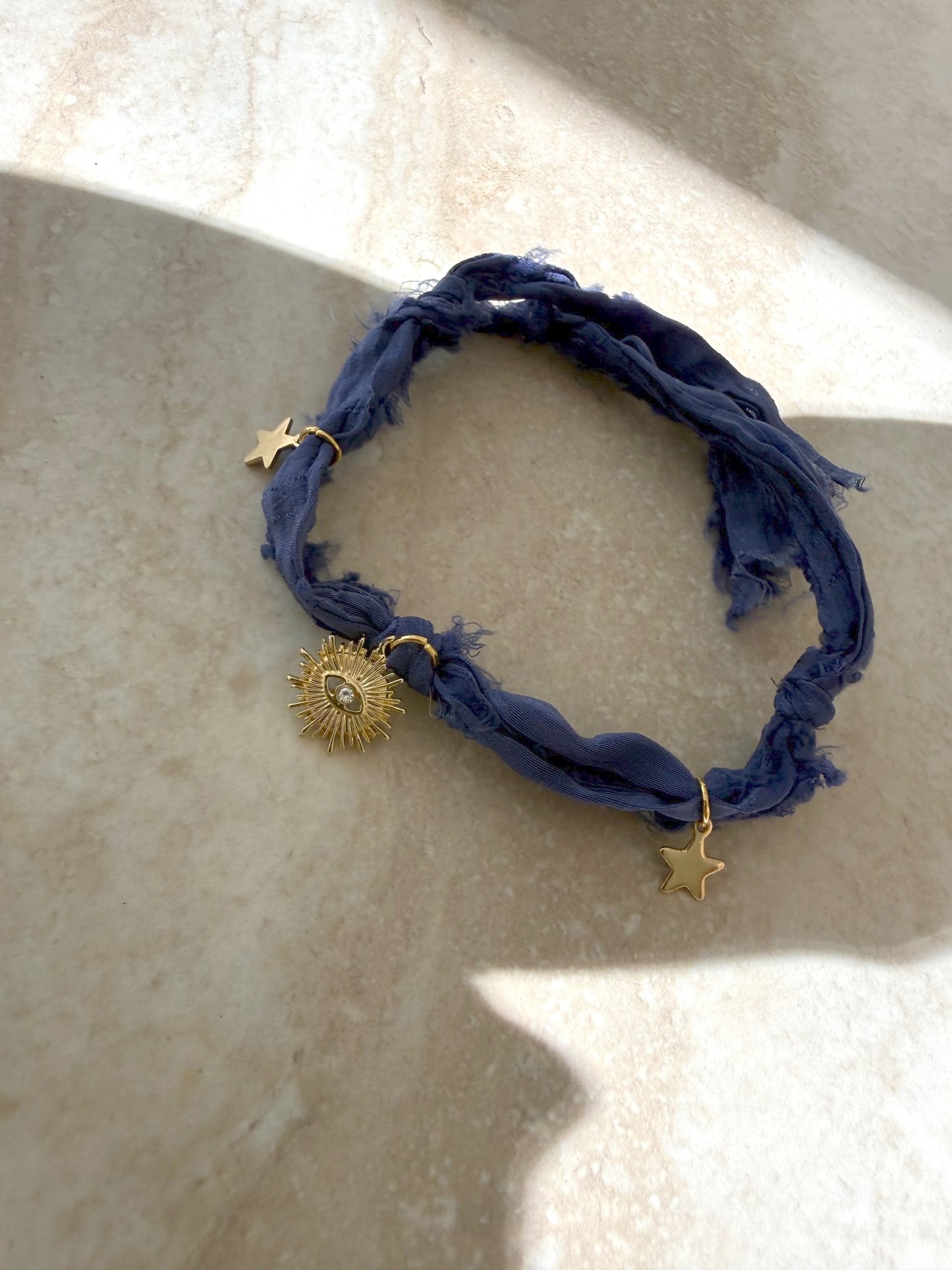 Midnight Tide Silk Bracelet