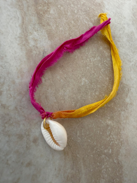 Sunset Shell Silk Kids Bracelet