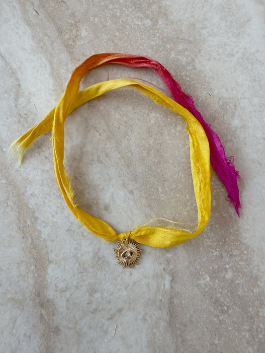 Sunset Sunburst Silk Kids Bracelet