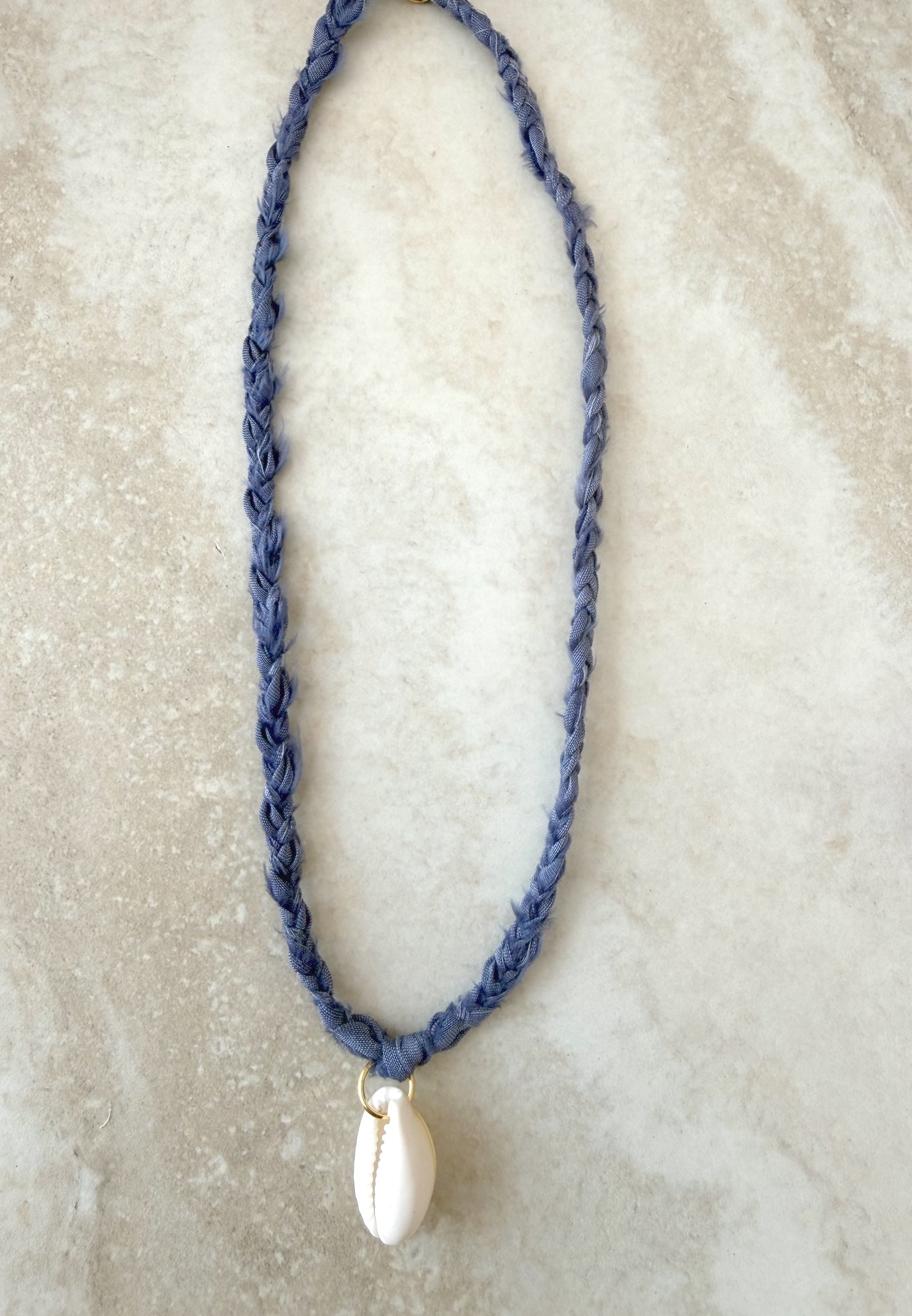 Ocean Shell Braided Kids Necklace