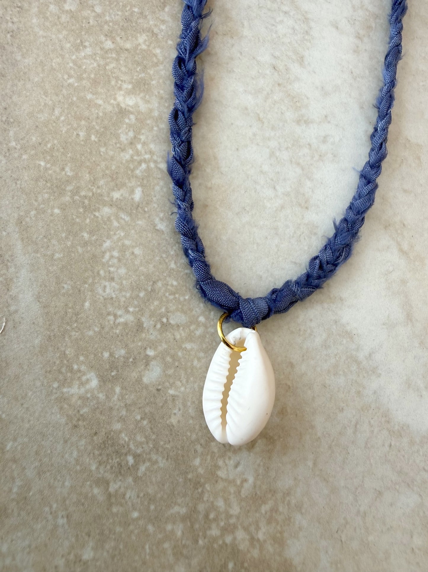 Ocean Shell Braided Kids Necklace