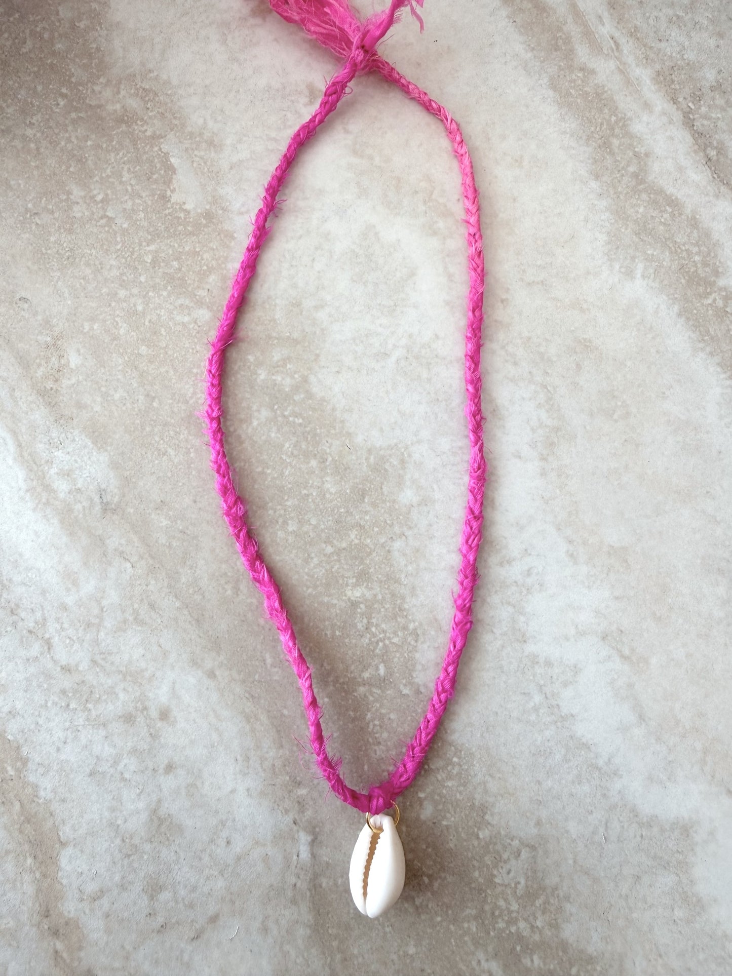 Blush Tide Braided Kids Necklace