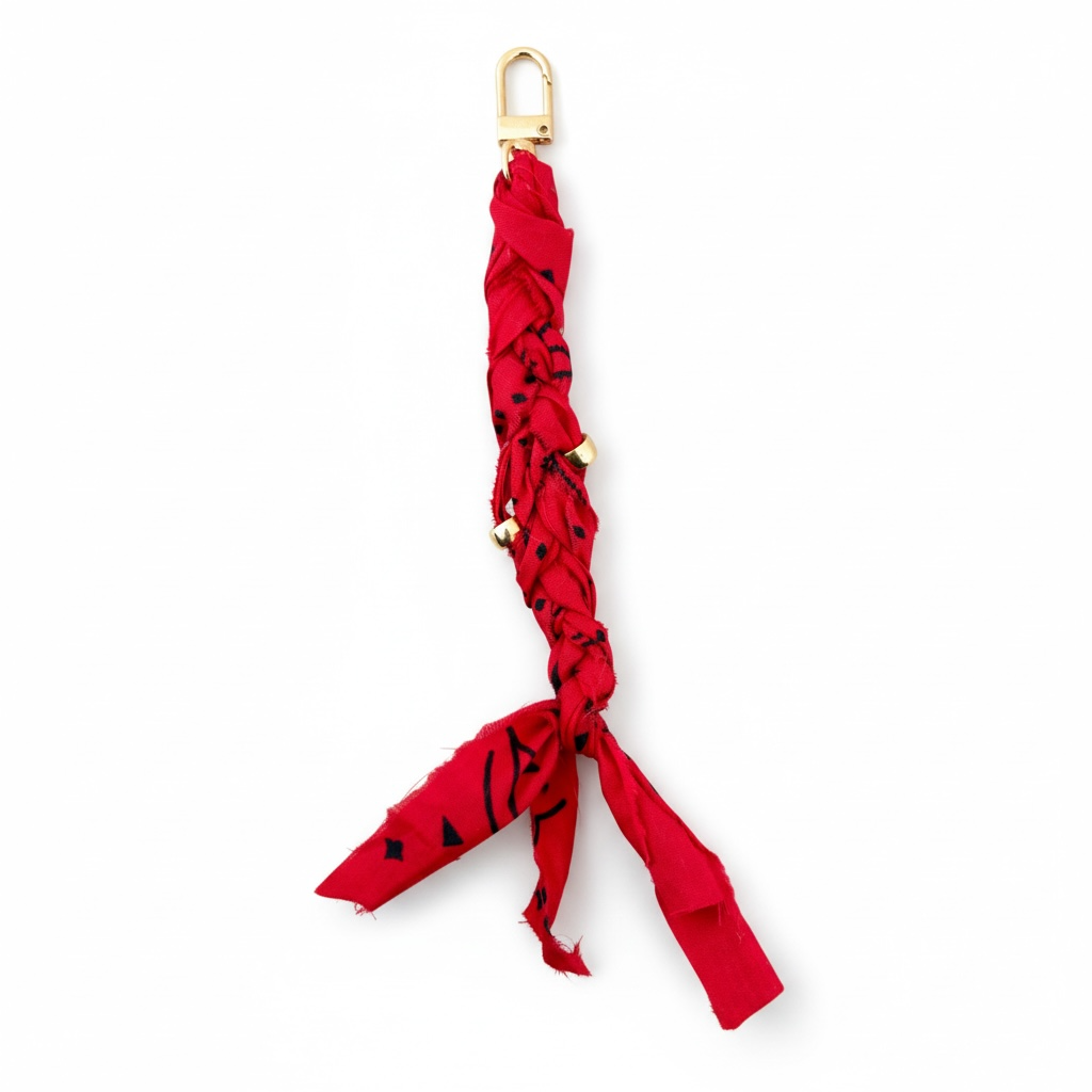 Crimson Glow Bag Charm