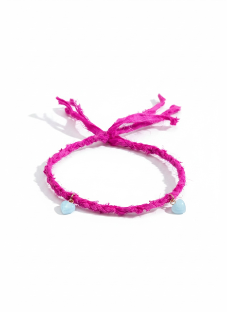 Blush Heart Kids Anklet