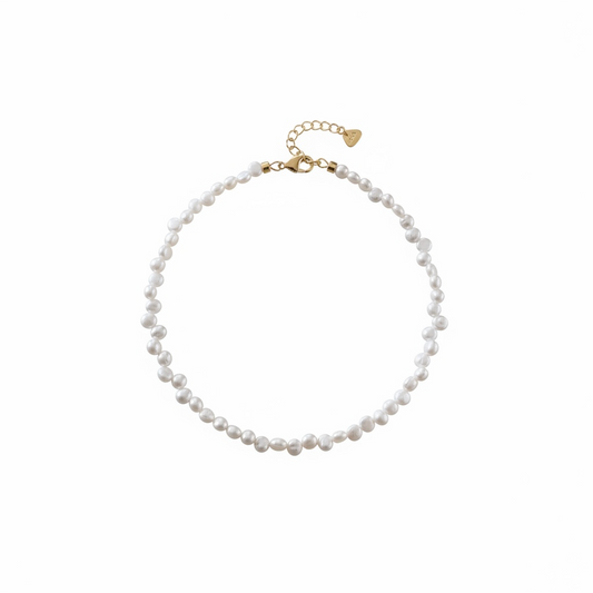 Opal Glow Beaded Anklet